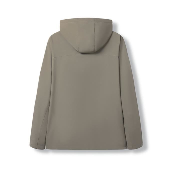 Manteau Cargo Homme Multi Poches Simple Col capuche Exterieur Chaude Khaki Khaki Cdiscount Pret a Porter