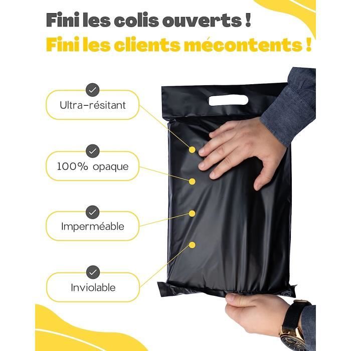 Pochettes D'Expédition Vinted - Lot De 30 Enveloppes Plastique Auto-Adhésives - 37x50cm