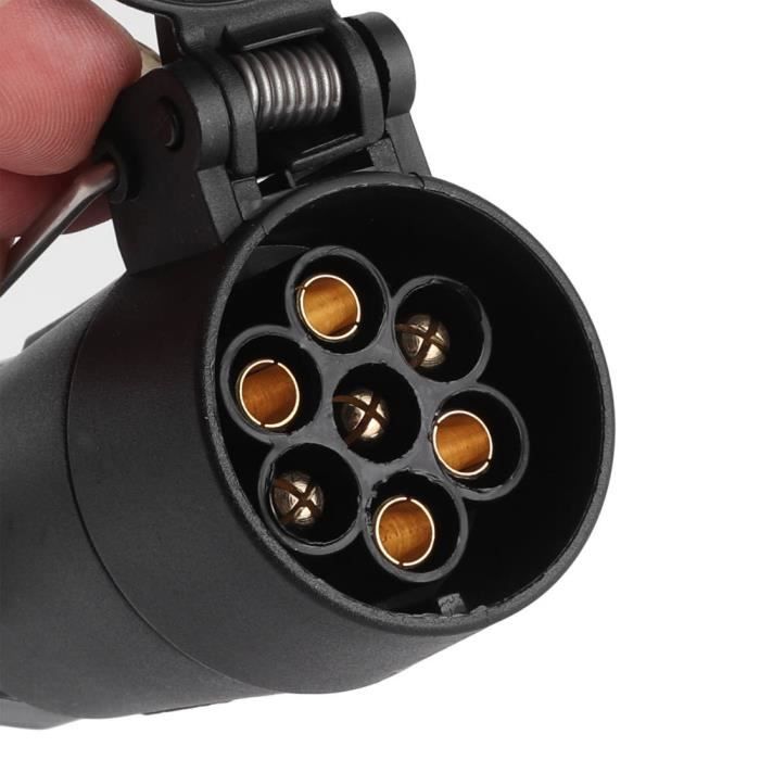 DRIVEGEAR Kit Feux De Remorque Magnétiques 7 Broches - Certifié CE, Adaptateur 13-7 Inclus, 7m Câble