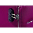 Lot valise cabine souple + Vanity "Ultra léger" - Lys Paris - Magenta.-3
