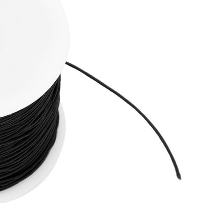 Fil élastique 1 mm Elasticity - Noir x100m - Perles & Co