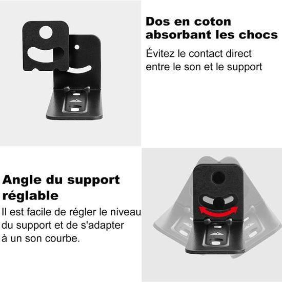 Support Mural pour Barre de Son CompatibleUniversel Support Barre de Son Mural Amortissant Les