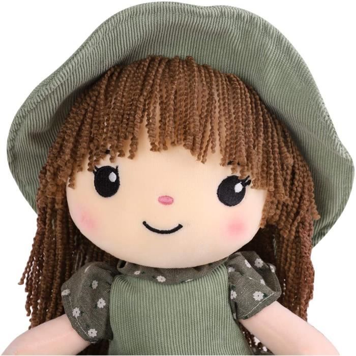 Poupée Bébé Fille Peluche Poupée de Chiffon Cadeau Fille 40CM,Bébé Jouet  Poupée Mignonne en Peluches Chiffon Doudou Poupon Plush Toys Toddler  Meilleur