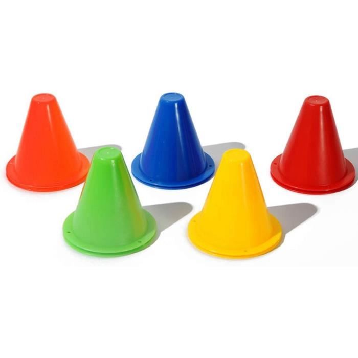 Signalisation Multicolores, Cônes de Circulation, Cones de Sport, Plastique  Durable de Haute Qualité - Plot Cone pour Football, Sp - Cdiscount