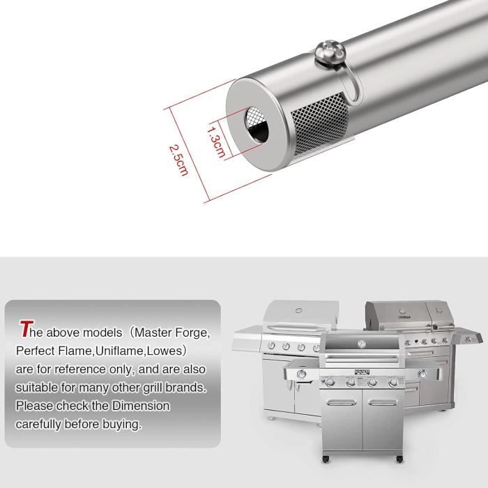 Kit Brûleurs Barbecue GFTIME - Acier Inoxydable Pour Barbecook, Tenneker, Charbroil