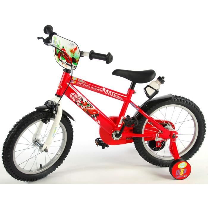 Vélo enfant Disney Cars - garçon - 10 po - rouge