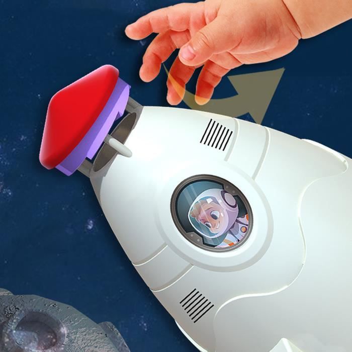 Mxzzand Jouet d'arrosage de fusée spatiale Space Sprinkler Pedal Type