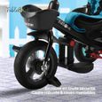 FableKids Tricycle Noemi 5 en 1 avec barre de poussée de 18 mois à 25 kg Turquoise-4