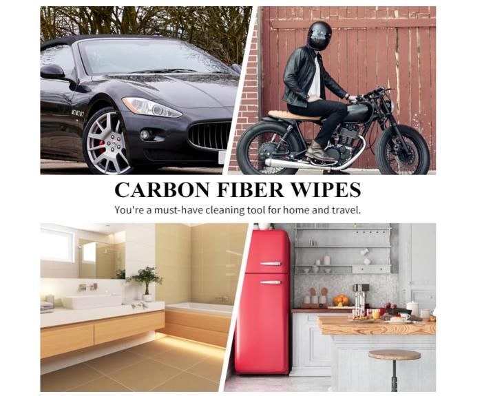 Chiffons Microfibre Pour Vitres De Voiture - Lot De 4 - 50x40 Cm - Sans Peluches, Super Absorbants - Nettoyage Parfait