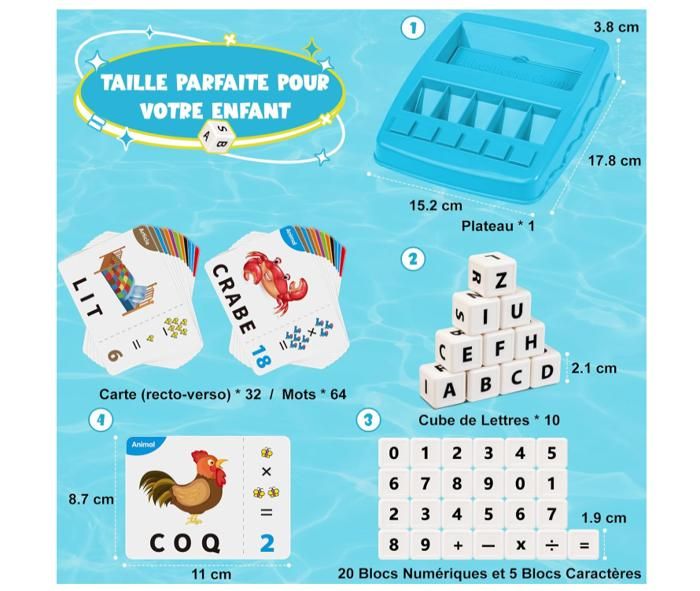 Juego Educativo De Aprendizaje A Leer En Francés Para Niños De 3 A 8 Años | Versión Francesa, Rosa