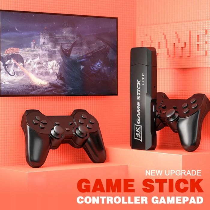 Console De Jeu Rétro Avec 20000+ Jeux - 2 Manettes Sans Fil, HDMI Plug & Play, Pour TV Et Famille Console Jeux Rétro