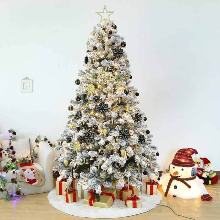 Décoration Sapin Fini Brillant Mat Pailleté SHareconn Lot De 112 Boules Décoratives Colorées En Plastique Décoration Sapin Plastique Durable