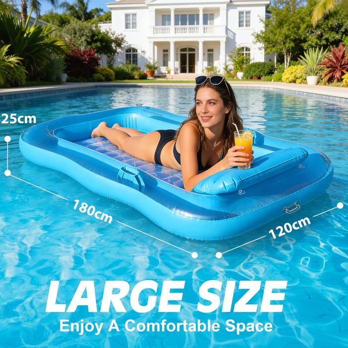Matelas gonflable,Piscine de Pizza gonflable géante, 180cm, anneau