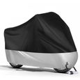 HOUSSE BACHE MOTO Couvre-Moto VTT grande Taille XXXL noir argente protection sportive modele-0