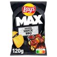 LAY'S - Chips Max Sauce Barbecue 120G - Lot De 4-0