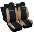 Lupex Shop Housses de siège auto compatibles pour Modus Noir Beige-0