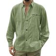 chemise verte homme