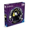 Puzzle rond Ravensburger - Mercredi Adams - 500 pièces - Dessins animés et BD - A partir de 10 ans-0