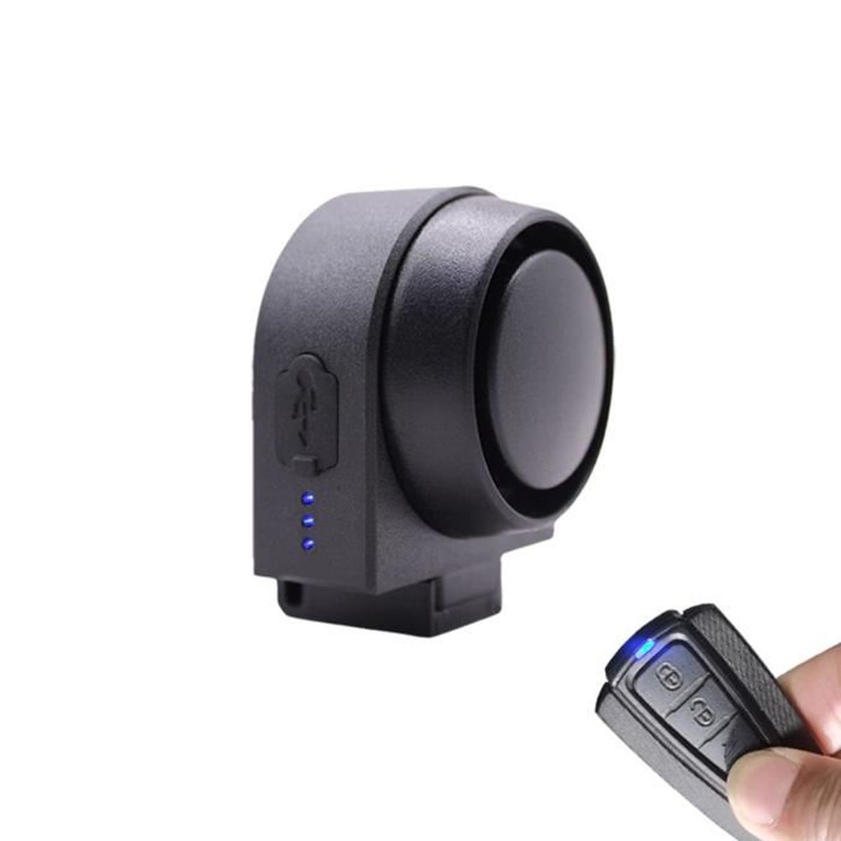 Alarme Vélo Avec Télécommande USB-C Rechargeable - 110dB Étanche IP65 - Antivol Pour Velo, Trottinette, Scooter, Moto