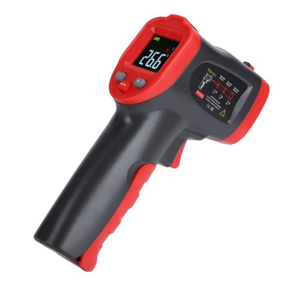 Thermomètre Infrarouge BURNHARD ThermoPro Plus - Double Laser, Plage -50°C à +550°C, Sans Contact, écran Segment - Pour Cuisine, Bricolage, Auto