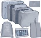 Organisateur de Voyage - RIWILL - 8PCS - Gris - Pour Vêtements, Chaussures, Cosmétiques