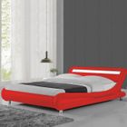MEUBLER DESIGN Lit Led Design Julio - Rouge - 160x200