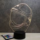 JNB-MAKER Lampe de chevet 3D Casque pompier F1-XF