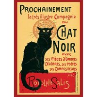 Affiche vintage compagnie Le Chat Noir (61x91.5cm)