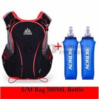 Sacoche,sac à dos d'hydratation 5l pour sports de plein air,unisexe,gilet de course léger,randonnée + sac d'eau 1,5 l - Type S M 3