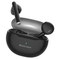 Blackview Airbuds 6 Ecouteur Bluetooth, TWS Ecouteur Sans fil,Bluetooth 5.3 Hi-FI Son Stéréo,Contrôle Tactile,IPX7 étanche - Noir