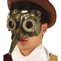 Masque de la Peste Steampunk - FIESTAS GUIRCA - Accessoire de Déguisement pour Homme - Jaune