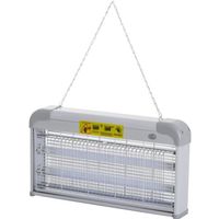 Outsunny Lampe UV anti-insectes anti moustique tue mouche électrique destructeur d'insectes 30 W gris