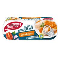 SAUPIQUET - Filets Maquereaux Sauce Escabèche 169G - Lot De 4
