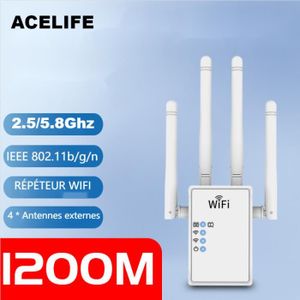POINT D'ACCÈS ACELIFE Répéteur Wi-Fi double bande AC 1200Mbps-2.