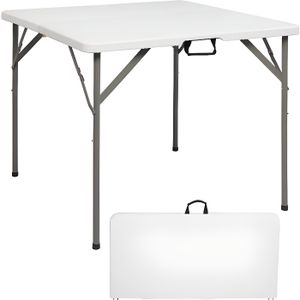 TABLE DE CAMPING Table pliante blanche, table polyvalente, 86*86*74