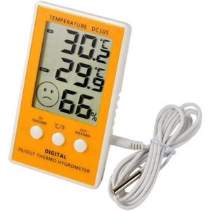 Thermo-hygromètre avec sonde de température interne et externe – Thermometre .fr
