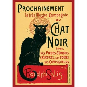 M850 Collection Tournee du Chat Noir PLAQUE METAL 20X15cm AFFICHE CHAT NOIR VENTE DROUOT