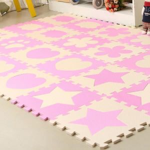 Tapis Puzzle Rose