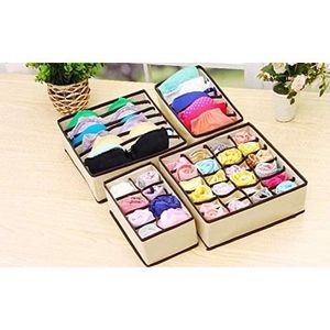 Organisateur de rangement pour sous-v/êtements Lot de 2 multicolore, 10 x 35