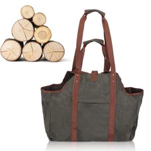 BOITE DE RANGEMENT Transporteur de bois de chauffage, sac de rangement de bois de chauffage robuste et léger, bûches de bois de chauffage durables