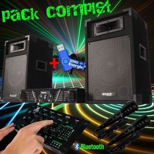 PACK SONO Pack sono complet karaoké ibiza  DJ300  480W + tab
