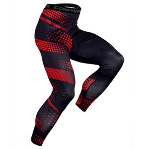Collant Running Homme Rouge Bleu [Made in France]