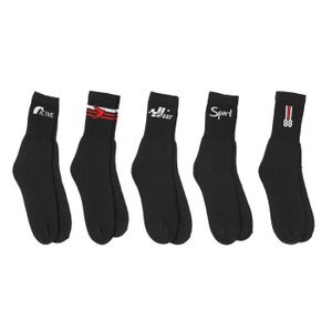 Lot de 5 à 70 paires de chaussettes tennis Blanc sport Noir Gris ou couleurs