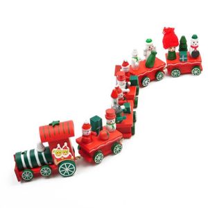 OBJET DÉCORATIF Noël petit train en bois cadeau Xmas décoration in