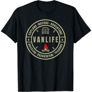 TENTE DE CAMPING Vanlife - Adventure Survival Wilderness - -Car T-Shirt[W3109]