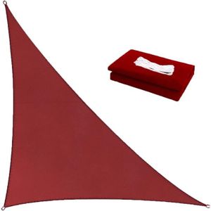 VOILE D'OMBRAGE Voile D'Ombrage Triangulaire 3 X 4 X 5 M,Rouge Rou