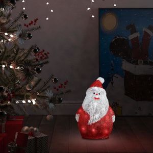 COFFRET DE DÉCORATION vidaXL Silhouette de Père Noël LED Acrylique Intér