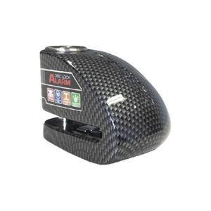 ANTIVOL - BLOQUE ROUE XENA - Antivol Moto Bloque Disque Alarme 120 dB XX10 Carbone 10mm - Classe SRA