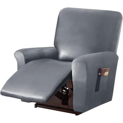 ELYSYSRL Housse De Chaise Sans Accoudoirs Imperméable - Protection Meubles 1 Place