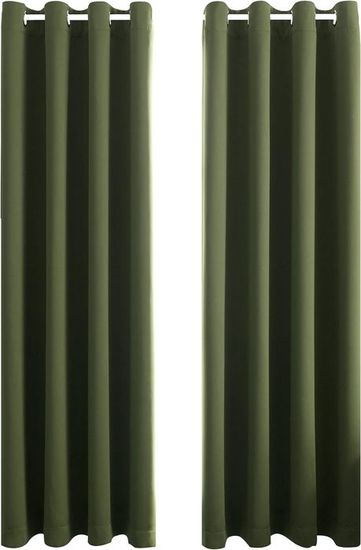 Rideau Occultant Thermique 245x132 Cm - Triple épaisseur, Coupe-vent, Isolant été/hiver, Couleur Beige - 8